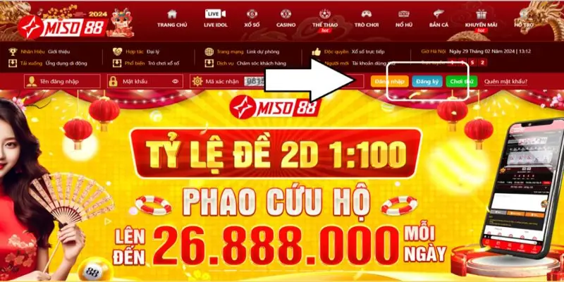 Miso88 có giao diện ấn tượng bậc nhất